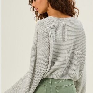 NWT ALTARD STATE SUPER SOFT SILVER SWEATER XS